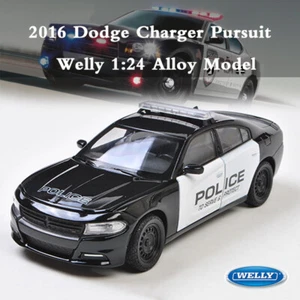 WELLY 1:24 2016 Dodge Charger R/T Pursuit Police Vehicle Alloy Diecast Model Car - Bild 1 von 10