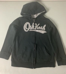 Osh Kosh B'Gosh Zip Up Hoodie Boys Size M(8) Black - Picture 1 of 4