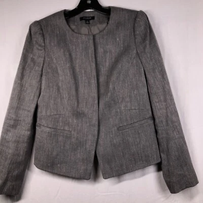 Traje Talla 6 Falda y Chaqueta Ann Taylor Separa Gris Foto 1 de 4