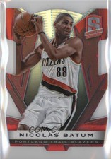 2013-14 Panini Spectra Image Variation Red Die-Cut /25 Nicolas Batum #17