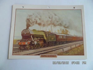 CARTE FICHE TRAIN FLYING SCOTSMAN - Picture 1 of 1