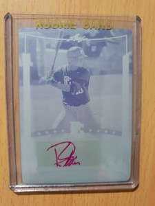 LEAF PERFECT GAME BASEBALL 2014 MAGENTA PLATE AUTO CARD RYAN SHINN A-RS1 1/1