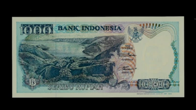 INDONESIA ( 1 ) BANK NOTE  1000 RUPI   1992  P  129 A  UNCIRCULATED - Image 1 of 2