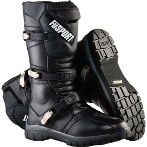 Fusport x Motoz Simpson Desert Black Adventure Boots - Picture 1 of 5