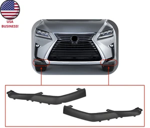 front bumper cover side lower spoiler strip trim 2pc set for 2016- 19 RX350 base - Picture 1 of 7