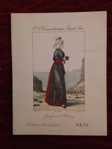 Vintage Cruise Line Menu CGT French Line MS LAFAYETTE 1936 Dinner Cherbourg 8/24 - Picture 1 of 2