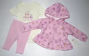 Baby girl clothes, Newborn, Disney's Winnie the Pooh Hoodie, bodysuit & pant set - Picture 1 of 12
