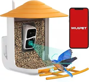 Smart Bird Feeder Wireless Camera Smart Ai Detection Solar Panel WIFI WUIPET - Picture 1 of 7