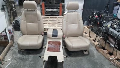 2007-2008 GM SUV Tan Leather Front Bucket Seats w/Console Heat/Cool/MEM/PWR Foto 1 de 4