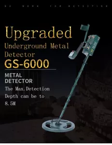 GS6000 Metal Detector sotterraneo in grado di rilevare oro e argento fino a 8 m di profondità - Foto 1 di 11