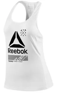 New Reebok Activechill Vest Tank Top - White Ladies Womens Gym Training Fitness - Picture 1 of 2
