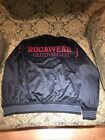 Mens Vintage Rocawear Polyester Full Zip Jacket Sz L Sewn Lettering Spellout