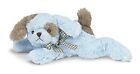 Bearington Baby Lil' Waggles Plush Stuffed Animal Blue Puppy with Rattle, 8 