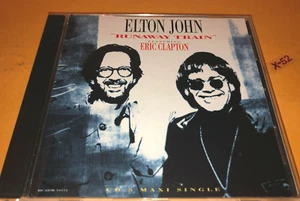 Elton John Eric Clapton CD single Runaway Train Olle Romo Understanding Women - Picture 1 of 3