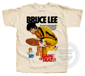 Bruce Lee Game of Death T SHIRT Tee V5  Natural Vintage all sizes S to 5XL