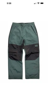 全新 男式 2025 Vans MTE Hellbound 雪地裤 黑色/绿色山墙 尺寸 M — 第 1/4 张图片