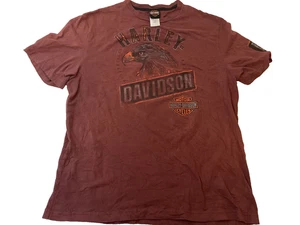 Harley Davidson Shirt Size XL Red Eagle Thunder Tower West Atlanta Georgia - Picture 1 of 7