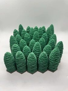 Custom Pine Trees For Heroscape Terrain Forest 30er Set Forgotten Forest Style - Bild 1 von 10
