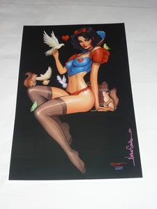 2025 SDCC Snow White ART PRINT SIGN BY ARTIST NATHAN SZERDY 12x18 - Picture 1 of 1