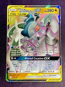 2019 Pokemon Sun & Moon Tag Team Arceus & Dialga & Palkia GX Ultra Rare 156/236 - Bild 1 von 2