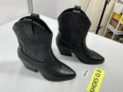 Mujer Pb3 Nuevo sin Etiquetas Soda Pullon Estilo Occidental Botines 7.5 Negro Punta Punta  Foto 1 de 4