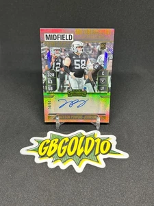 2024 Panini Contenders Jackson Powers-Johnson Midfield Ticket Auto /50 RC - Picture 1 of 2