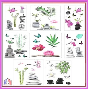 stickers autocollants murales 8 modèle prédécoupés planche 40x30cm - Imagen 1 de 18
