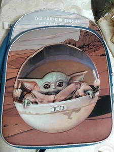 Disney Star Wars The Mandalorian Baby Yoda DAS KIND Kinderrucksack, neu mit Etikett - Bild 1 von 6