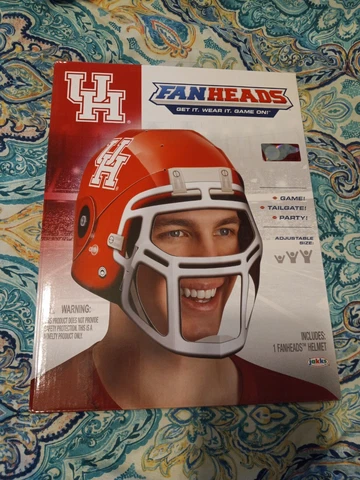 Jakks Fan Heads Helmet  U of H ~ University OF HOUSTON~ Cougars Cover