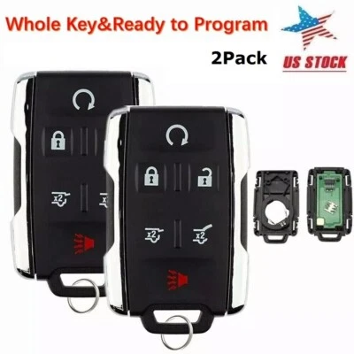 2 para Chevrolet Suburban Tahoe 2015 2016 2017 2018 2019 2020 mando a distancia llavero coche Foto 1 de 4