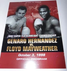 Vintage Official Genaro Hernandez vs Floyd Mayweather Boxing Program 10-3-98 - Picture 1 of 3
