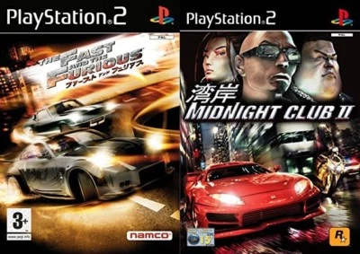The Fast and the Furious Tokyo Drift & midnight club ii 2 & 4x4 evo   PS2 PAL - Image 1 of 2