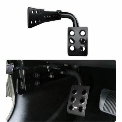 Black Metal Left Side Foot Rest Pedal Kick Panel For Jeep Wrangler JK 2007-2017 - Изображение 1 из 4
