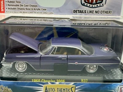 M2 Machines Auto-Thentics 1960 Chrysler 300F, Blue, R37, 1:64, NIB - Image 1 of 4