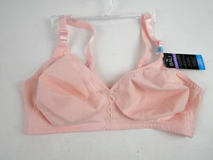 Bali Double Support Full-Coverage Wirefree T-Shirt Bra 42C NEW Blushing Pink - Picture 1 of 4