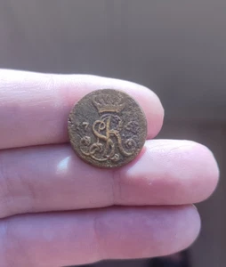 1767 1 Grossus Kupfermünze Stanisław II August Poniatowski (1764-1695) cx - Bild 1 von 4