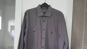 CEDARWOOD STATE Size S Mens Grey / Black Fine Striped Smart Casual Shirt - Picture 1 of 3
