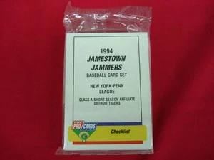1994 JAMESTOWN JAMMERS FLEER PROCARDS MINOR LEAGUE BB TEAM SET DETROIT TIGERS - Picture 1 of 4