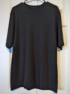 Claiborne Mens Black Shirt LG Rayon Blend in Very Good Condition - Imagen 1 de 4