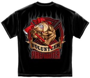FIREFIGHTER - VOLUNTEER FIRE DOG T-SHIRT - Picture 1 of 2
