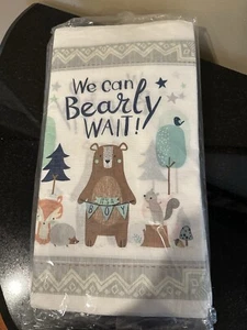 We Can Bearly Wait *It’s A Boy* Baby Shower Table Cover *dimensions 2nd Picture* - Picture 1 of 3