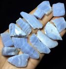 103g Natural Blue Lace Agate Quartz Crystal Blue Chalcedony Raw Stone E812