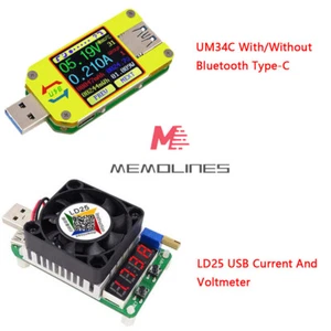 Misuratore di prova resistenza corrente tensione carico elettronico USB Type-C/LD25 UM34C Type-C/LD25 - Foto 1 di 16
