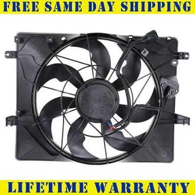 New Engine Cooling Fan Assembly For 2013-2014 Hyundai Genesis Coupe 2.0L - Image 1 of 4