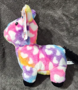 Plush Paradise Rainbow Heart Llama Stuffed/Plush Animal 10" NWT - Picture 1 of 2