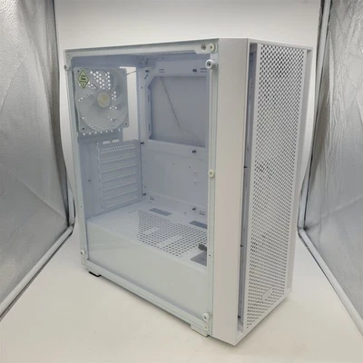 GAMDIAS White ATX Mid Tower Gaming Computer PC Case with Side Tempered Glass - Image 1 of 4