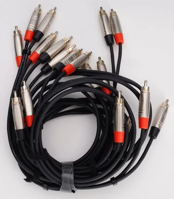 5 - Cables de fono Rean Neutrik Twin RCA cables estéreo PRO 3' Foto 1 de 4