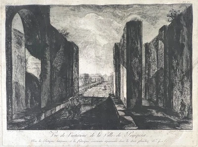 Giovanni-Battista Piranesi 庞贝城内部雕刻 1804 — 第 1/4 张图片