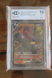 Pokemon 2020 Schwert & Schild Vivid Voltage Coalossal V URR 098/185 BCCG 10 MINT - Bild 1 von 1