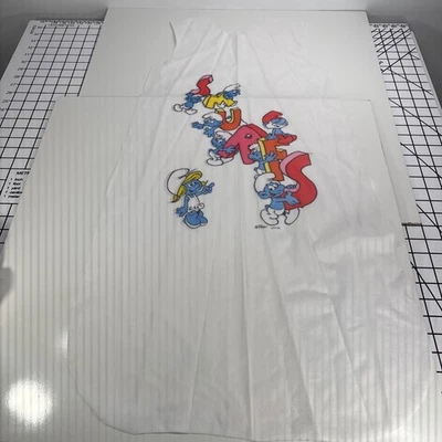 Material Pitufo Precortado Vintage 1982 Transparente Foto 1 de 4